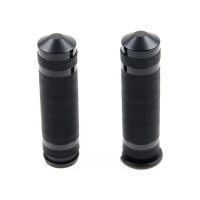 CULT-WERK, 1" / 25.4MM GROOVED HANDLEBAR GRIPS. BLACK