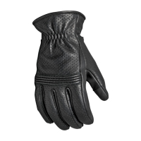 ROLAND SANDS WELLINGTON LEATHER GLOVES BLACK