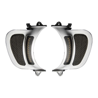 CUSTOM DYNAMICS, ROAD GLIDE LED VENT INSERTS. CHROME