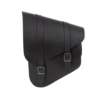 LEDRIE, FULL LEATHER SWING ARM BAG LEFT, 9 LITER. BLACK