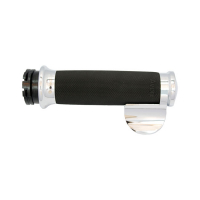 AVON CUSTOM CONTOUR GRIPS, CHROME/BLACK RUBBER