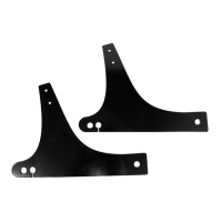 WESTLAND CUSTOMS, SISSY BAR SIDE PLATES. BLACK