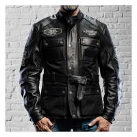 HOLY FREEDOM QUATTRO TL LEATHER JACKET BLACK