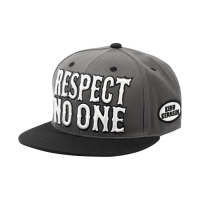 KING KEROSIN RESPECT NO ONE SNAPBACK CAP GREY/BLACK