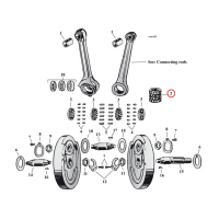 CONN. ROD ROLLER & RETAINER KIT. STD