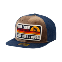 KING KEROSIN RIDE FREE TRUCKER CAP BLUE/BROWN