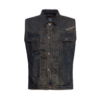 KING KEROSIN MOTOR STATE DENIM VEST DARK BLUE