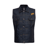 KING KEROSIN RNR REBEL DENIM VEST DARK BLUE