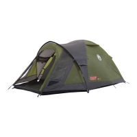 COLEMAN DARWIN 3+ TENT DARK GREY/ARMY GREEN