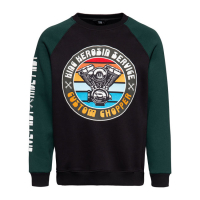 KING KEROSIN CUSTOM CHOPPER SWEATSHIRT BLACK SMOKE