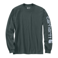 CARHARTT SLEEVE LOGO LONGSLEEVE ELM HEATHER