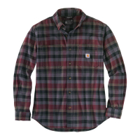 CARHARTT LONG SLEEVE PLAID SHIRT PORT