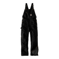 CARHARTT DUCK INSULATED BIB OVERALL BLACK