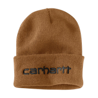 CARHARTT KNIT INSULATED LOGO CUFFED BEANIE CARHARTT BROWN