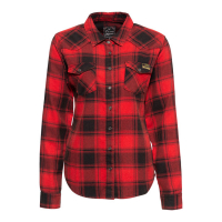 QUEEN KEROSIN ACID CHECKERED SHIRT BLACK/BORDEAUX