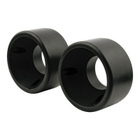 HH PLAIN BILLET ENDCAP SET BLACK