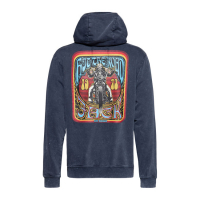 KING KEROSIN HIT THE ROAD JACK ZIP HOODIE DARK BLUE