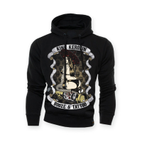 KK HOODIE BOOZE & TATTOO BLACK