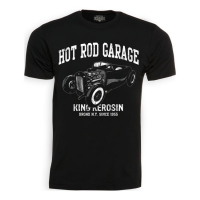 HOT ROD GARAGE TEE, BLACK, S