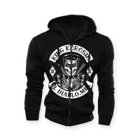 ZIP HOODIE EL DIABLO 1955, BLACK, S