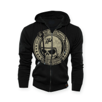 ZIP HOODIE OLDSCHOOL RODDER, BLACK, S