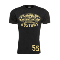 SPEEDSHOP KUSTOMS VINTAGE TEE, BLACK, S