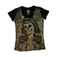 QUEEN KEROSIN SKULL GIRL 59 T-SHIRT