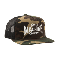 LOSER MACHINE STACKED TRUCKER CAP CAMO