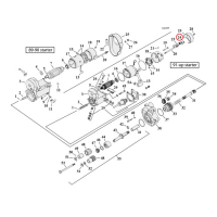 NUT & WASHER, STARTER BRACKET