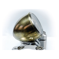 MOTOGADGET, TINY MOUNT CUP 'VINTAGE BRASS' 1". BLACK