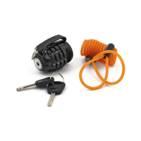 DISK BRAKE LOCK WITH REMINDER CABLE