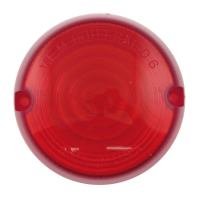 CHRIS PRODUCTS, 3" BULLET FX, XL TURN SIGNAL LENS. RED