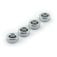 CHRIS, TURN SIGNAL SPACERS 1/4" (6.35MM) LONG. CHROME