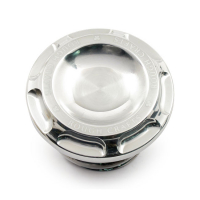 ROUGH CRAFTS, 96-UP GROOVE GAS CAP. POLISHED