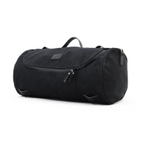 LONGRIDE, ROLL BAG WAXED COTTON WIDE. BLACK WAX