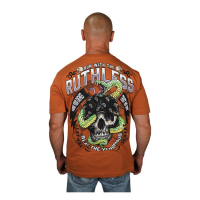 LETHAL THREAT RUN WITH THE RUTHLESS T-SHIRT ORANGE