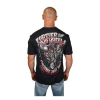 LETHAL THREAT FOREVER TWO WHEELS T-SHIRT BLACK