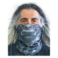 LETHAL THREAT GORILLA FACE TUBE MASK BLACK