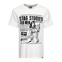 KING KEROSIN STAG STORIES T-SHIRT OFF WHITE