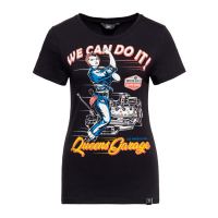 QUEEN KEROSIN WE CAN DO IT MOTOR T-SHIRT BLACK