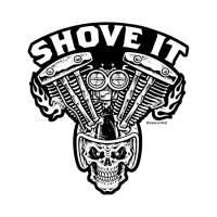 DOWN-N-OUT SHOVE IT STICKER