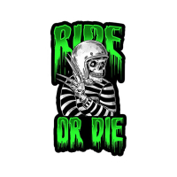 DOWN-N-OUT RIDE OR DIE STICKER