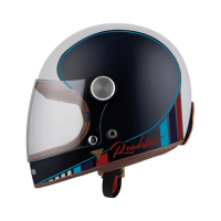 BY CITY ROADSTER II HELMET BLUE WHITE MATT