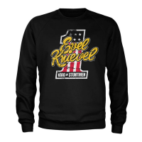 EVEL KNIEVEL KING OF STUNTMEN SWEATSHIRT BLACK