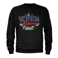 EVEL KNIEVEL AMERICAN DAREDEVIL SWEATSHIRT BLACK