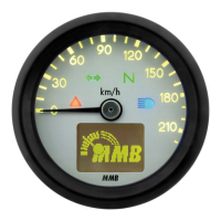 ELECTRONIC 48MM SPEEDO BASIC, 220 KM/H