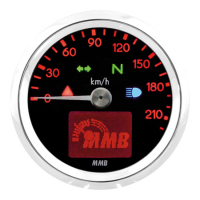 ELECTRONIC 48MM SPEEDO BASIC, 220 KM/H