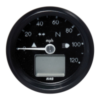 ELECTRONIC 48MM SPEEDO BASIC, 120 MP/H