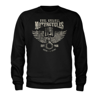 EVEL KNIEVEL MOTORCYCLES SWEATSHIRT BLACK