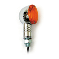 MICRO-FLASH, HALOGEN TURN SIGNAL. CHROME. AMBER LENS